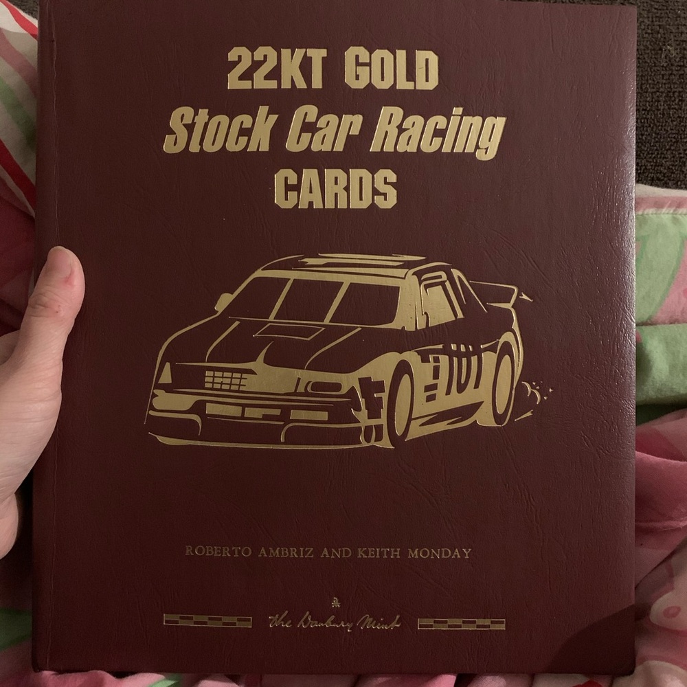 22KT GOLD stock car racing cards
